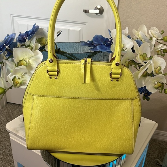 Kate Spade Wellesley Maeda Satchel, Sultan Yellow, Vintage - Picture 8 of 13